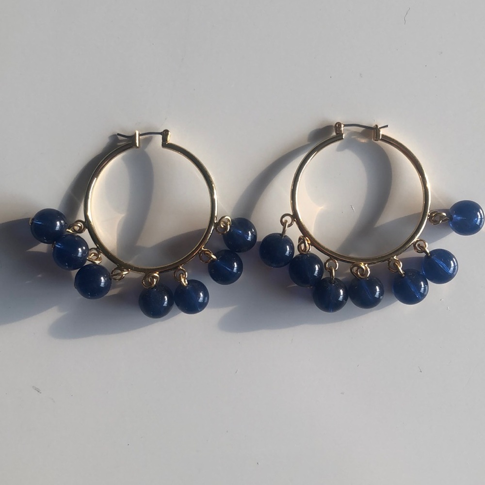 JCrew Hoops with Beads